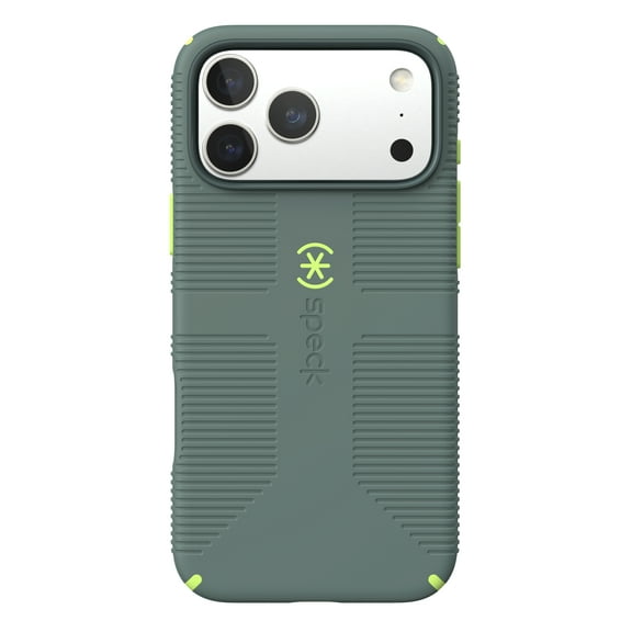 iPhone 17 Pro Max CandyShell Grip with MagSafe in Neo Drab and Glow Green
