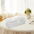 thumbnail image 2 of DOMELAY Roll Cake Box Cake Carrier Clear Rectangle Bread Box Cake Container Cake 34cmx10cmx9cm, 2 of 7