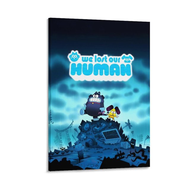 Perdimos a Nuestra Humana Cuadro decorativo colgante - Arte de pared - Póster enmarcado - Decoración de pared - Regalos para familia, amigos y aficionados 20*30 cm