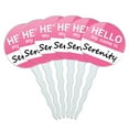 thumbnail image 1 of Serenity Hello My Name Is Cupcake Picks Toppers - Set of 6, 1 of 1