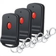 thumbnail image 1 of 3 Piezas de Control Remoto para Abre-Puertas de Garaje, Transmisor Remoto Portátil para Garaje, 10 Interruptores DIP para Puertas 3060 3089 4120 300 MHz, 1 of 5