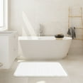 thumbnail image 2 of Memory Foam Bath Mats Soft Absorbent Bathroom Rugs 20" x 32",Machine Washable Easy to Clean, White, 2 of 7