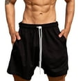 thumbnail image 4 of IROINNID Men's Athletic Shorts,Summer Favorite Cotton Jersey Shorts, Pull-On Knit Shorts with Pockets, Knit Gym Shorts, 7.5" Inseam, 4 of 9