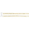 thumbnail image 4 of Floreo 10k Yellow Gold (2.5mm, 3.5mm, 4.5mm, 5.5mm, 7mm, 8.5mm, 9.5mm) Hollow Figaro Link Chain Necklace, 4 of 5