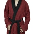 thumbnail image 2 of Women’s 100% Terry Cotton Bathrobe Toweling Gown Robe Two Tone, 2 of 8