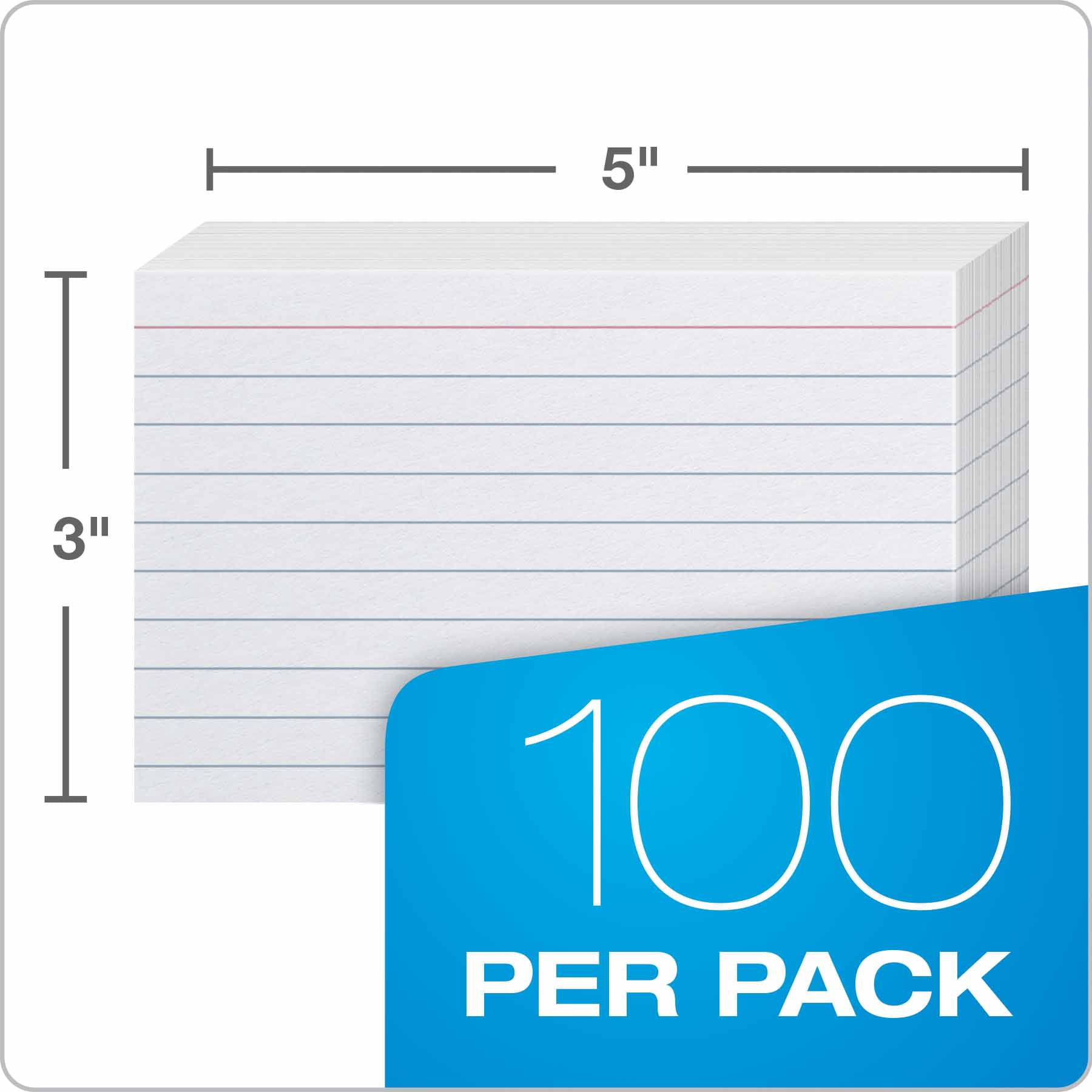 10PC Oxford Oxford Ruled Index Cards, 3 x 5, White, 100/Pack 31