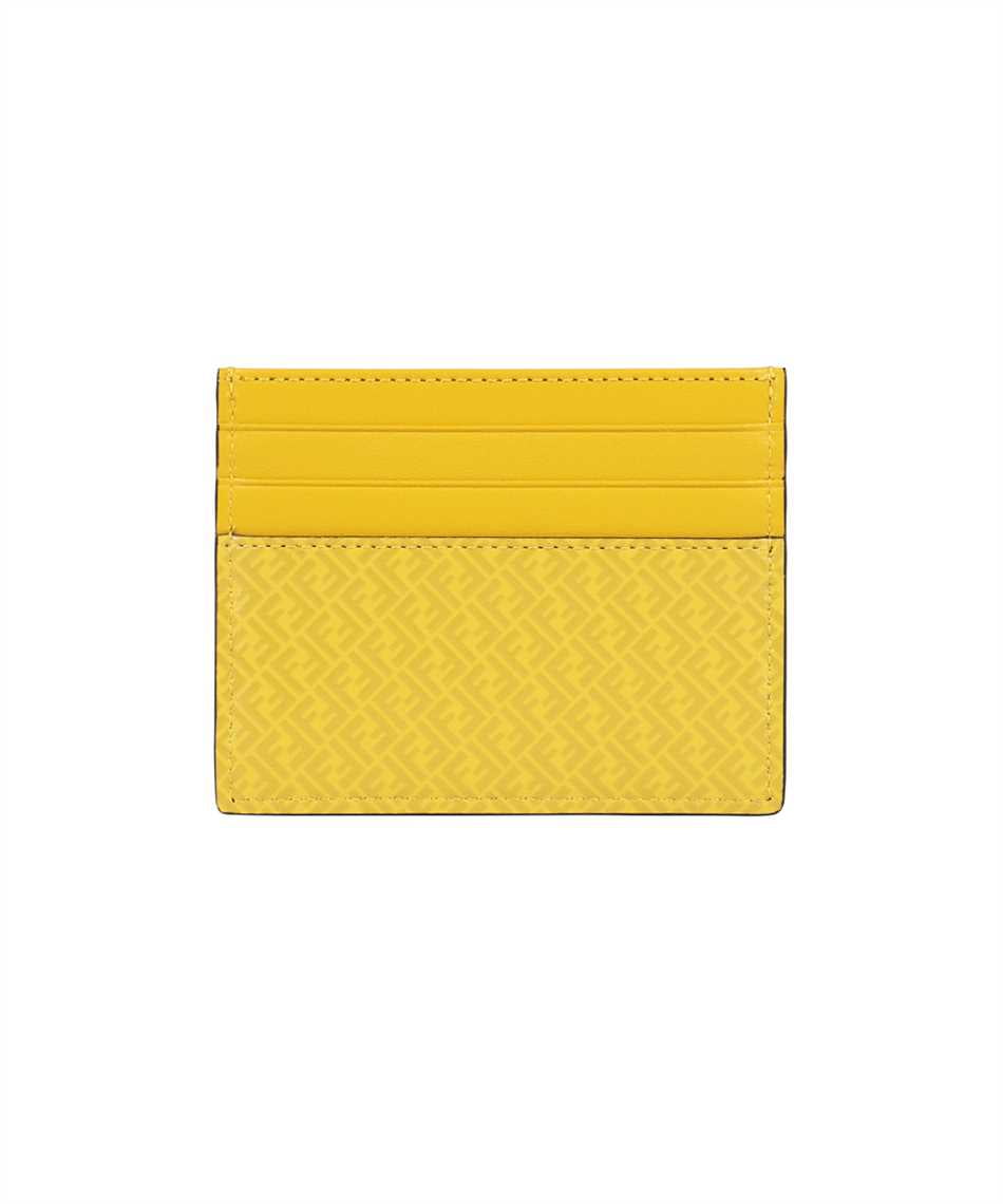 Fendi FF Logo Print Sunflower Yellow Leather Card Case 7M0164 - Walmart.com