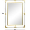 thumbnail image 4 of DecMode 28" x 38" Gold Double Framed Wall Mirror with Acrylic Frame, 4 of 12