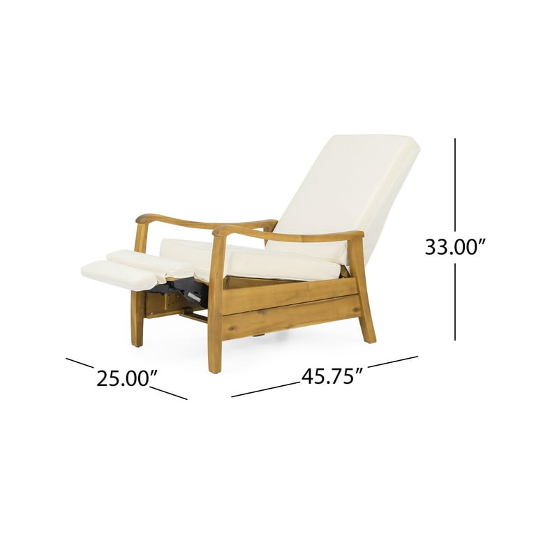Wooden reclining garden online chairs with cushions