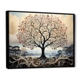 thumbnail image 2 of Designart "Contrasting Symmetry Coral Tree" Floral Floater Framed Canvas Print, 2 of 7