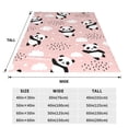 thumbnail image 5 of Bingfone Panda Flying In The Sky Between Clouds And Star Print Flannel Fleece Blanket Throw Blanket For Bed,Sofa,Couch,Travel,Camping(50"X40"), 5 of 9