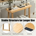 thumbnail image 5 of Zimtown Natural Console Table, 36" Wood Sofa Table Entryway TV Table, Multifunctional Use for Living Room, Hallway, Bedroom, Home, Office, 5 of 7