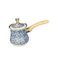 thumbnail image 2 of Cafetera árabe, olla para derretir y chocolate, con tapa y vertedor, calentador de leche, olla para derretir café, para hacer arte 550 ml, 2 of 8