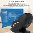 thumbnail image 3 of Alfine  Massage Chair, 4d full body massager recliner chairs with heat, Zero Gravity SL-Track, AI Voice Control，Automatic Footrest（A66 Black）, 3 of 12