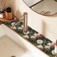 thumbnail image 2 of Yayeee Faucet Mat for Kitchen Sink 30" Diatomite Long Splash Guard Pad, White and Pink Roses, 2 of 7