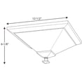 thumbnail image 2 of Progress Lighting, Clifton Heights, 1-Light Flush Mount, Brushed Nickel, Etched Glass Shade, 2 of 2