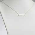 thumbnail image 3 of Personalized Planet Women's Sterling Silver or Gold over Silver Name and Birthstone Bar Necklace, 3 of 3