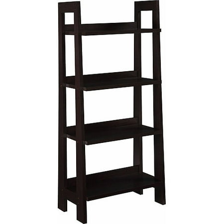 Mission Style 4-Shelf Bookcase, Espresso