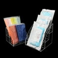 thumbnail image 5 of Clear Display Risers Stand 1 2 3 Tiers Acrylic Display Shelf with Divider Cupcakes Dessert Stand Figures Organizers Rack, 5 of 8