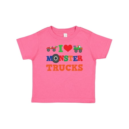 

Inktastic I Love Monster Trucks Gift Baby Boy or Baby Girl T-Shirt