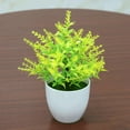 thumbnail image 6 of Visland Artificial Plastic Potted Plant Simulation Bonsai Flower Grass Home Decor Fake Plants Party Office Desktop Ornaments, 6 of 7