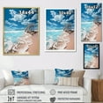 thumbnail image 4 of Designart "Turquoise Miami Lifeguard I" Nautical & Beach Floater Framed Canvas Print, 4 of 7