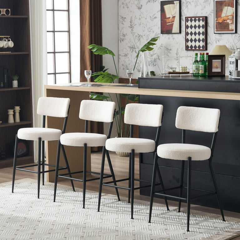 Metal and fabric bar stools discount