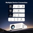 thumbnail image 5 of 1080P Full HD Portable Mini Projector, Upgraded Bluetooth Movie Projector with Screen, Compatible with TV Stick Smartphone/HDMI/USB, Indoor & Outdoor Use, 5 of 5