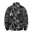 thumbnail image 5 of Havenx Men's Flannel 1/4 Zip Pullover Sweatshirt Long Sleeve Collared Pullover Sweater Mock Neck Camouflage Print Sweatshirt 2026 Fall Winter Casual Lightweight Soft Outfits,Black L, 5 of 7