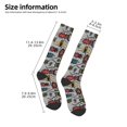 thumbnail image 2 of Naloa Bright Insects Thigh High Socks Extra Long Stretchy Sock Women Over Knee High Opaque Stocking Daily Wear, 2 of 6