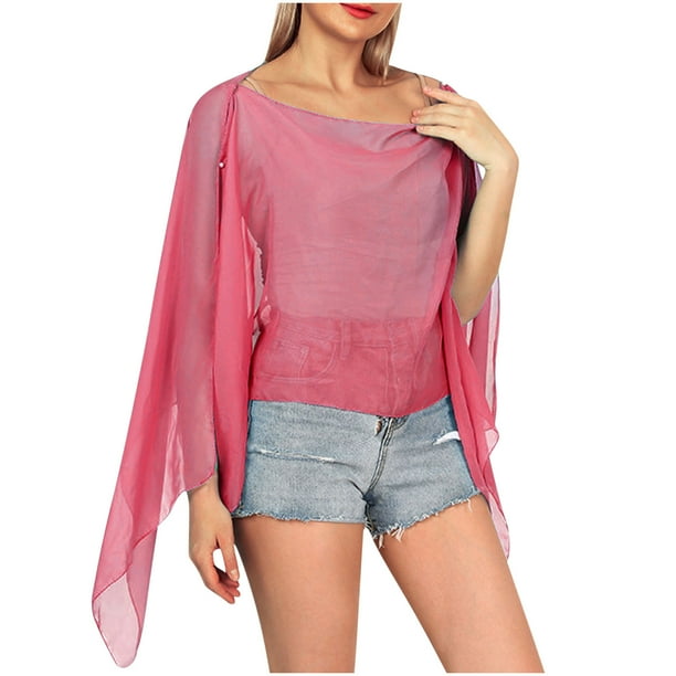 Vestido de Humo de Ventilación de Color Sólido Sexy de las Mujeres, Cubierta Casual para la Primavera Y el Verano