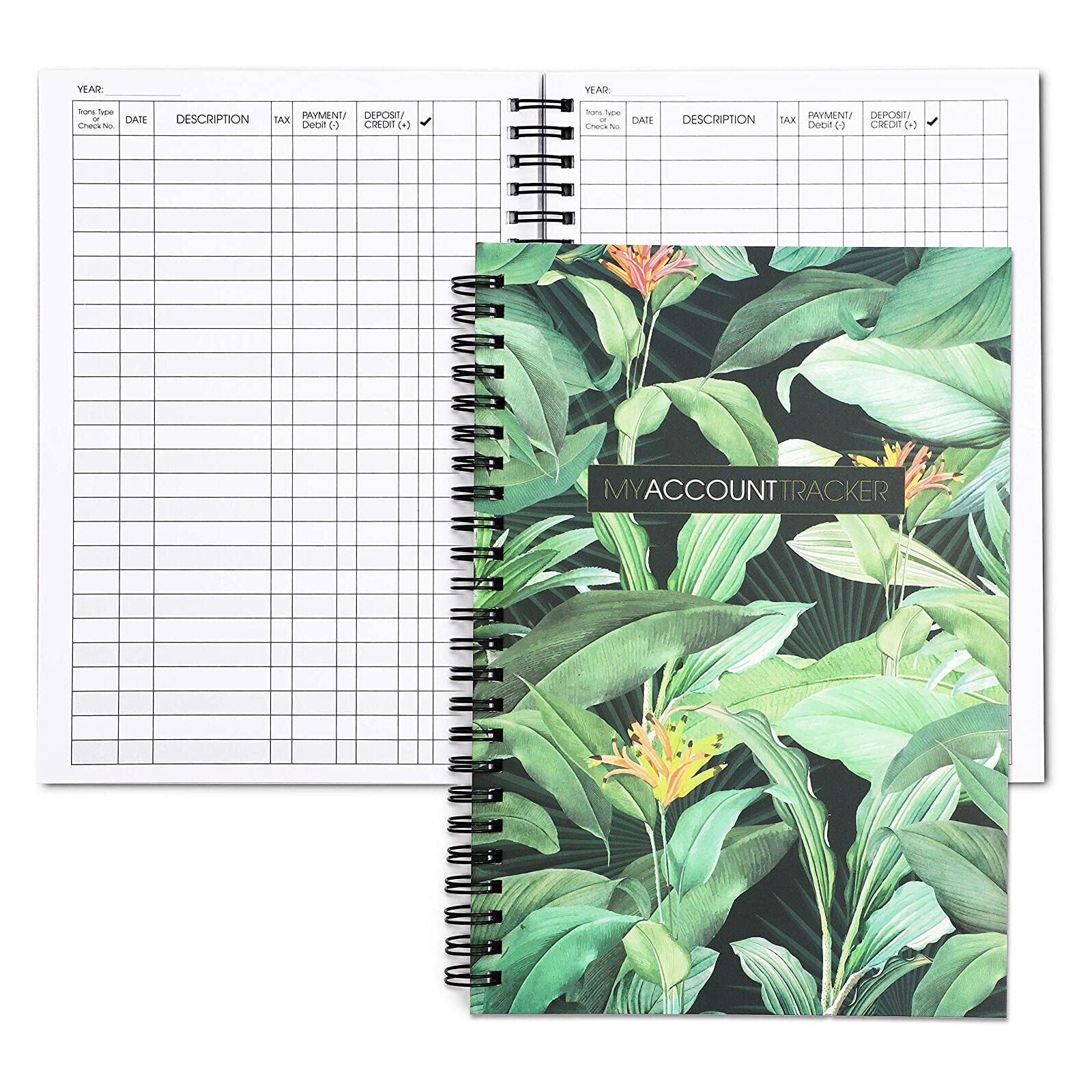 2 Pack Expense Tracker Notebooks for Budgeting and Accounting, 50 Sheets Each