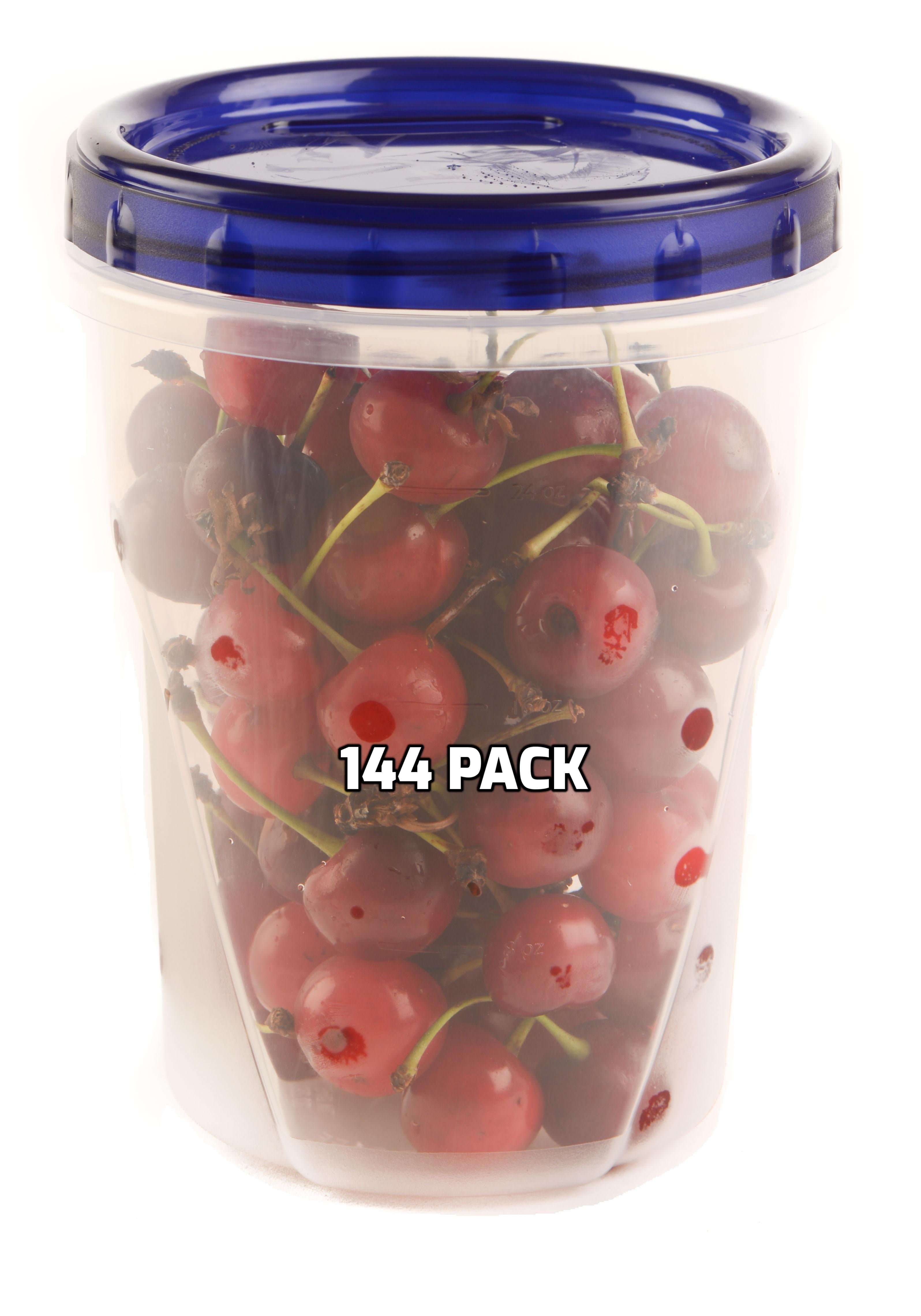[144 PACK] 32 oz Twist Top Storage Deli Containers Airtight Reusable