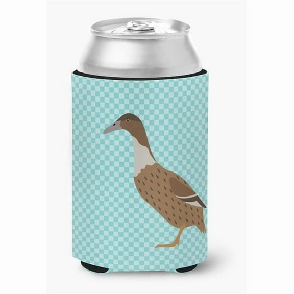 Carolines Treasures BB8035CC Dutch Hook Bill Duck Blue Check Can or Bottle Hugger
