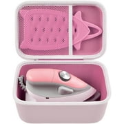 Case Compatible with Newbealer/for Sunbeam Hot-2-Trot/for Oliso M3Pro M2 Mini Travel Iron for Sewing, Carrying Holder for Small Craft Quilting Irons with Steam& Silicone Rest (Box Only)- Pink