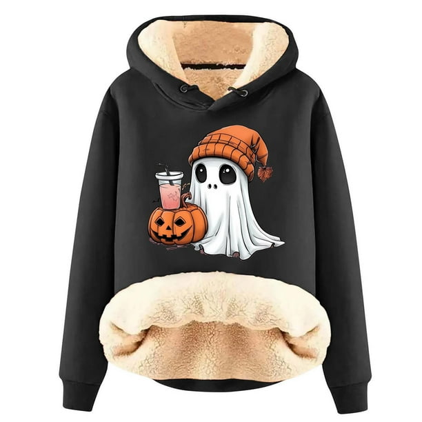 Sudadera con capucha de manga larga para mujer, informal, con capucha, para exteriores y chaquetas, a la moda, con estampado de blusa, sudadera de manga larga, abrigo con capucha para mujer