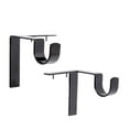 Hot! Single Hang Curtain Rod Holders Bracket Into Window Frame Curtain