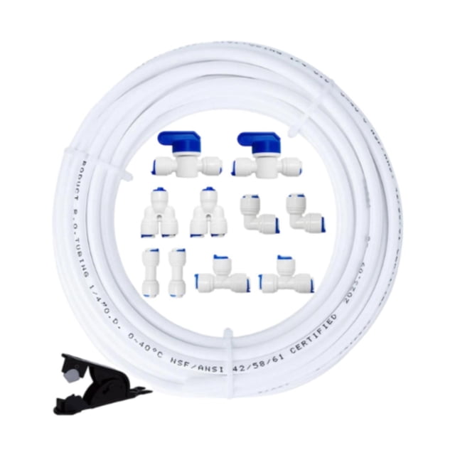 Kit de línea de agua para refrigerador, accesorios para tubería de agua, accesorio práctico para filtro de PE Tubo 10M