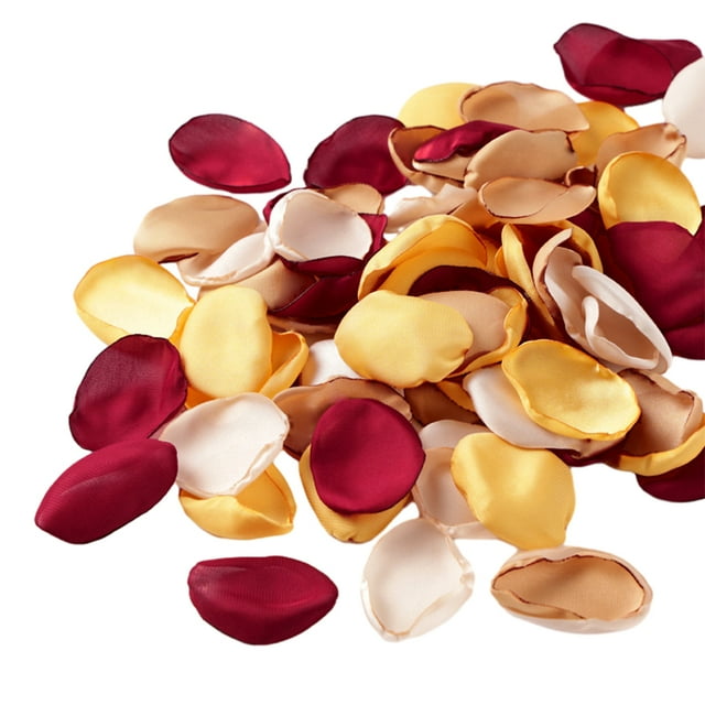 Youkk 400pcs Versatile Silk Rose Petals For Creative DIY Projects Fake Scatter Petals winered assortedcolor 1Set
