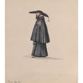 thumbnail image 3 of Francisco Fierro 12x14 Black Modern Framed Museum Art Print Titled - A Monk from the Order of Barbones (ca. 1848), 3 of 5
