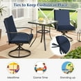 thumbnail image 3 of Outdoor Chair Cushions, Thick Patio Seat Cushions Outdoor Chair Pads, 42"L x 18"W Rectangle Waterproof Outdoor Chair Cushion Garden Sofa Couch Chair Pads, Premium Comfortable, Dark Blue, 3 of 8