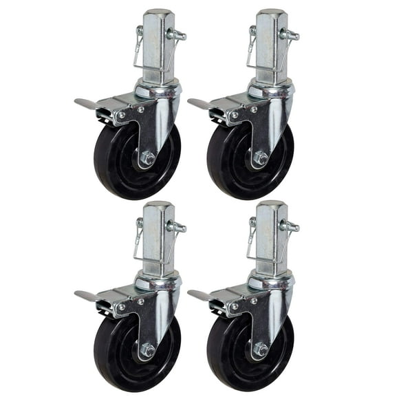 5" Scaffold Caster | Set of 4 Locking | Fit's MFS and Bakers Scaffolding