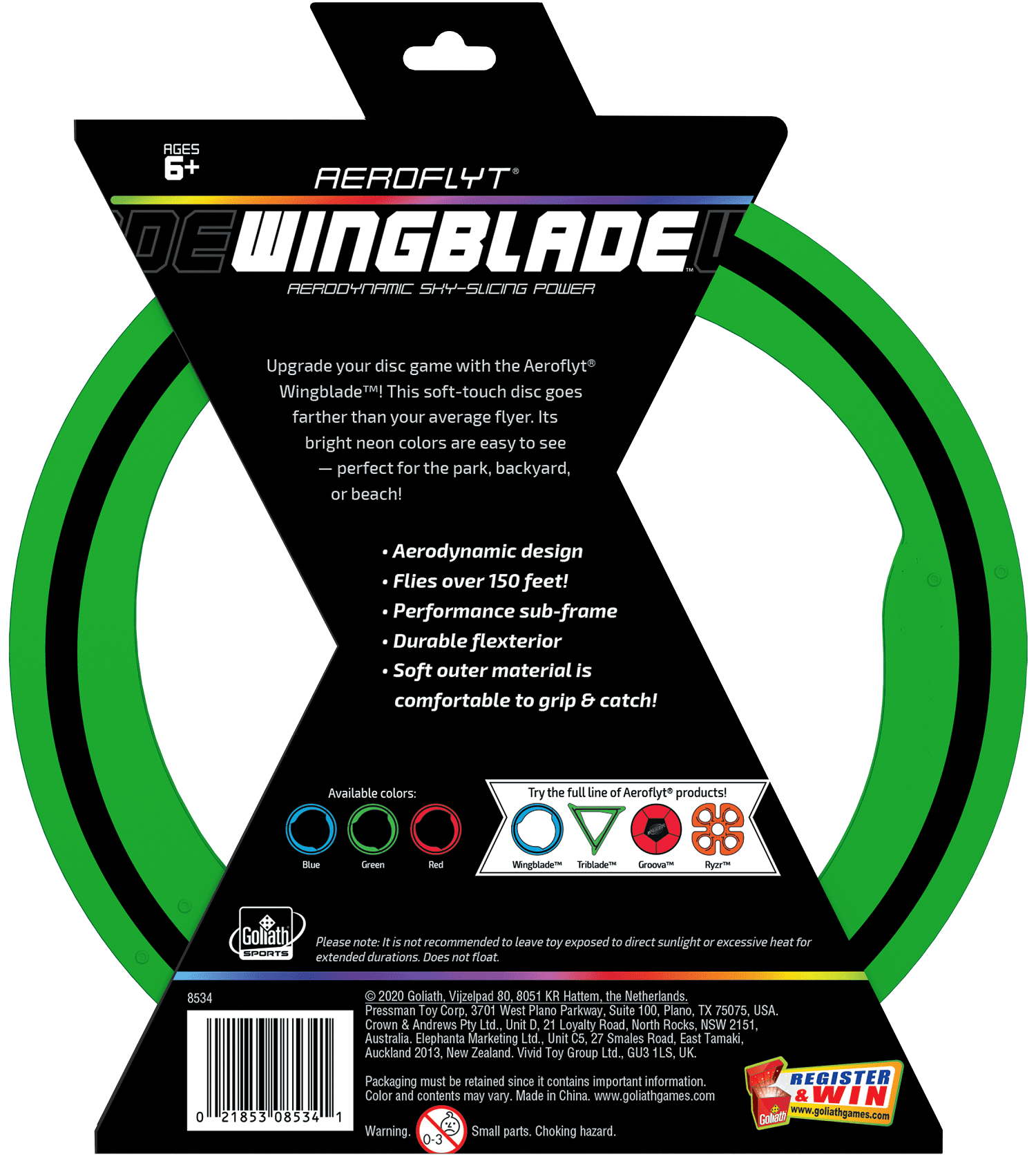 Goliath Sports Aeroflyt Wingblade Green