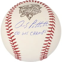 Andy Pettitte New York Yankees Autographed 2000 World Series Logo Baseball with "00 WS Champs" Inscription - Fanatics Authentic Certified