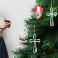 thumbnail image 4 of IDEANATEGRATE 2Ud Adorno Colgante Acrílico Cruz Para De Árbol Y Fiesta De Pascua, 4 of 8