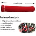thumbnail image 2 of Spark Plug Wire Boots Thermal Protection Insulator Sleeve, 1200 Degree Heat shield Cover Wrap 6 inch for Car Truck 8PCS(red), 2 of 18
