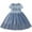Blue, variant on HBFAGFB Formal Dress Girls Fashion Lace Flower Wedding Dresses Children Party Mesh Skirt White Size 110