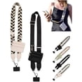 thumbnail image 1 of Phone Strap With Zippered Pouch Clip And Go Strap For Phone With Wallet Wallet Pouch Cross Body Phone Lanyards String (Brown), 1 of 1