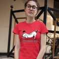 thumbnail image 3 of Tee Hunt Take a Stretch Break T-Shirt Funny Dachshund Dog Lover Pet Owner Women's T-Shirt Tee, Red, 3X-Large, 3 of 5