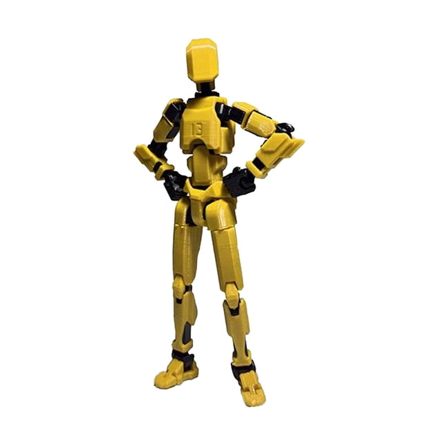 Qocolhg Multi-Jointed Movable Robot 3D Printed Mannequin Toys Lucky PVC Model Lucky Full Body Activity Robot Action Figures Body Desktop Decorations For Action Figures Toys Gifts Christmas Gifts